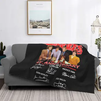 Beegees 61Th Anniversary 1958 2019 Signatures Толстое одеяло на диван, высококачественные постельные принадлежности, спальные простыни