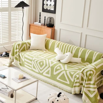 Защитный чехол для дивана с геометрическим рисунком Модный чехол для мебели