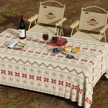 Скатерть с принтом в скандинавском богемном стиле, домашний коврик для обеденного стола, водонепроницаемый и маслостойкий, чайный столик, пылезащитная ткань для телевизора